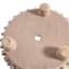 Found & Fable Indoor Studded Tan Planter, Medium