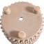 Found & Fable Indoor Studded Tan Planter, Small