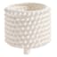 Found & Fable Indoor Studded White Planter, Medium