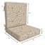 Found & Fable 2-Piece Talia Palm Outdoor Deep Seat Cushion