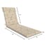 Found & Fable Talia Palm Outdoor Chaise Lounge Cushion