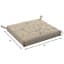 Found & Fable Talia Palm Outdoor Square Seat Cushion