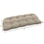 Found & Fable Talia Palm Outdoor Wicker Settee Cushion