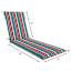 Alvarado Stripe Outdoor Chaise Lounge Cushion