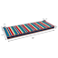Alvarado Stripe Outdoor Bench Cushion