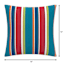 Alvarado Stripe Square Outdoor Throw Pillow, 16"