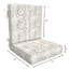 2-Piece Grey Patna Geo Outdoor Deep Seat Cushion