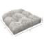 Grey Patna Geo Outdoor Wicker Seat Cushion