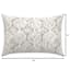 Grey Patna Geo Print Lumbar Outdoor Throw Pillow, 14x20"