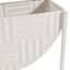 Crosby St. White Metal Planter, 11.5"