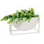 Crosby St. White Metal Planter, 11.5"