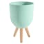 Sunny Club Green Planter, 16"