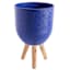 Sunny Club Blue Planter, 16"