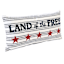 Homespun Patriotic Land Of The Free Embroidered Throw Pillow, 14x26