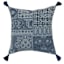 2-Pack Blue Woven Patchwork Throw Pillows, 20"