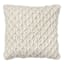 2-Pack Ivory Sweater Knit Throw Pillows, 16"