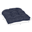 Wheaton Jacquard Premium Outdoor Wicker Seat Cushion