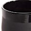 Crosby St. Indoor Two-Tone Black Planter, 9"