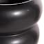 Crosby St. Indoor Black Modern Rib Planter, 6"