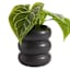 Crosby St. Indoor Black Modern Rib Planter, 6"