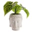 Found & Fable Indoor Buddha Cement Planter, 7"
