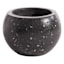 Crosby St. Indoor Black Terrazzo Cement Planter, 8"