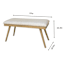 Brooks Wooden Bench, Brown