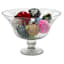 Clear Glass Bowl with Etching, 14x10