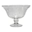 Clear Glass Bowl with Etching, 14x10