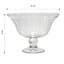 Clear Glass Bowl with Etching, 14x10