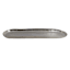 Oblong Silver Aluminum Decorative Tray, 21x5.6