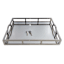 Silver Rectangular Mirrored Tray, 15x11