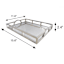 Silver Rectangular Mirrored Tray, 15x11