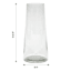 Tapered Clear Glass Vase, 8.75"