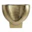 Gold Aluminum Pinched Vase, 10"