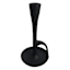 Black Cast Taper Candle Holder, 8"