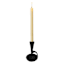 Black Cast Taper Candle Holder, 6"