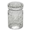 Clear Seeded Glass Pillar Candle Holder, 6"