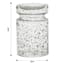 Clear Seeded Glass Pillar Candle Holder, 6"