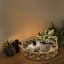 Brown Seagrass Round Tray