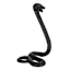 Black Metal Snake Figurine, 10"