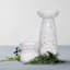 Vana White Ceramic Pillar Candleholder, 3.1"