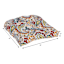 Paisley Chili Outdoor Wicker Seat Cushion