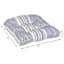 Calisto Pinstripe Outdoor Wicker Seat Cushion