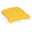 Butter Yellow Canvas Outdoor Wicker Seat Cushion