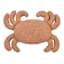 Honeybloom Blue Boucle Crab Shaped Throw Pillow