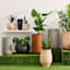 Patterned Tall Grey Outdoor Planter, Large