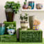 Halston Teal Ceramic Outdoor Planter, Small