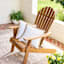 2-Pack White Jute Trim Outdoor Throw Pillow, 18"