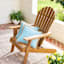 2-Pack Canal Blue Jute Trim Outdoor Throw Pillow, 18"